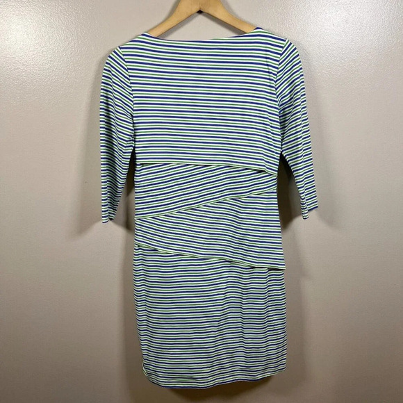 J. McLaughlin Nicola Tiered Dress Size Small Catalina Cloth Stretch Travel Work - Picture 2 of 9